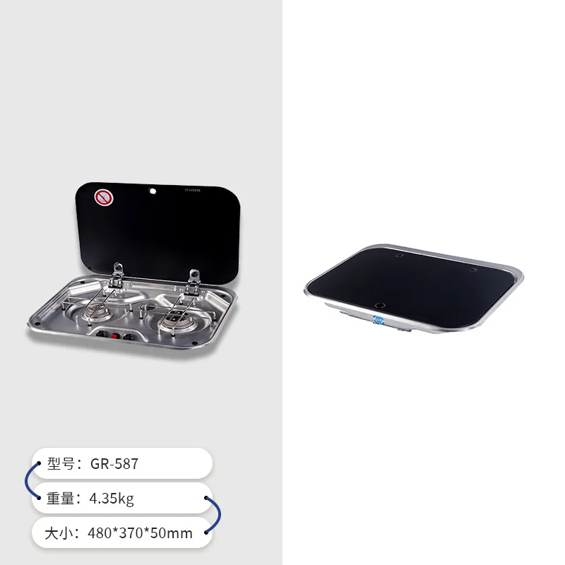 

Прямая поставка с завода, кухонная утварь Guangrun, RV с крышкой, газовая плита, яхта, газовая плита, RV, кухонные аксессуары