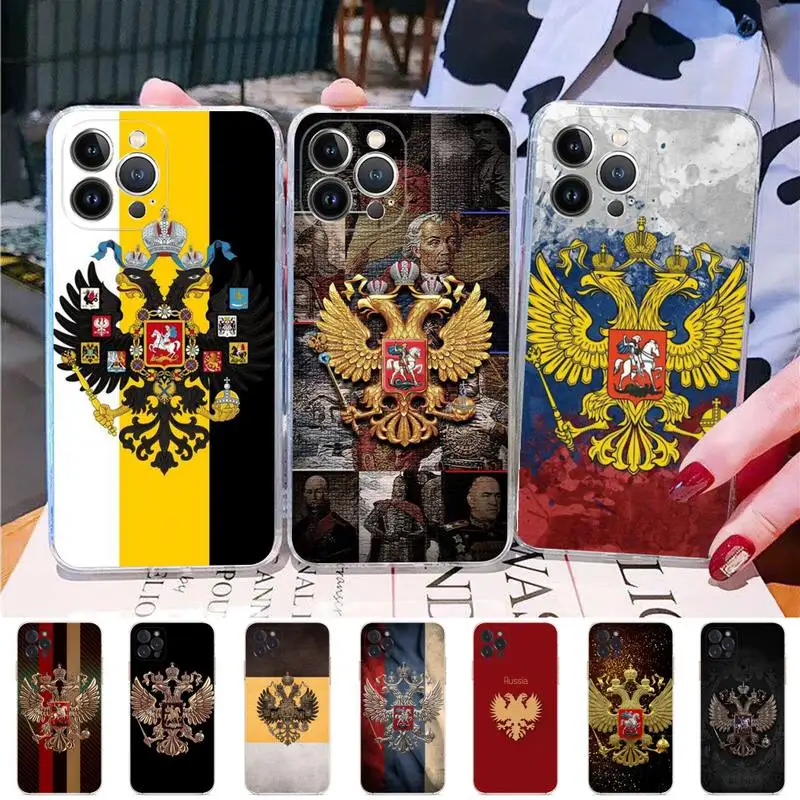 

Russia Russian Flags Emblem Phone Case Silicone Soft for iphone 14 13 12 11 Pro Mini XS MAX 8 7 6 Plus X XS XR Cover