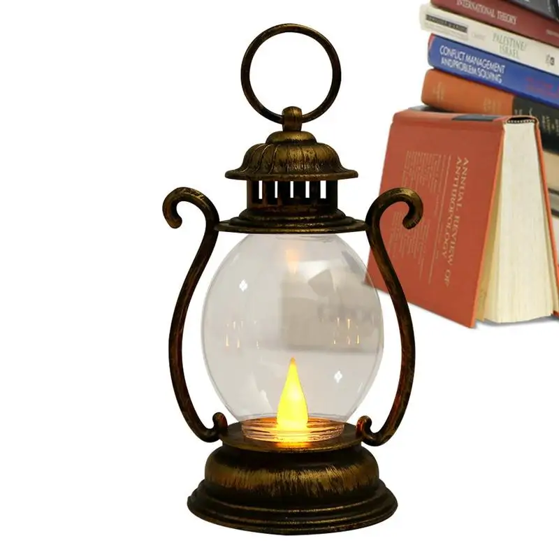 

Retro Vintage Camping Hanging Lanterns Battery Powered Led Warm Light For Fishing Tent Camping Equipment