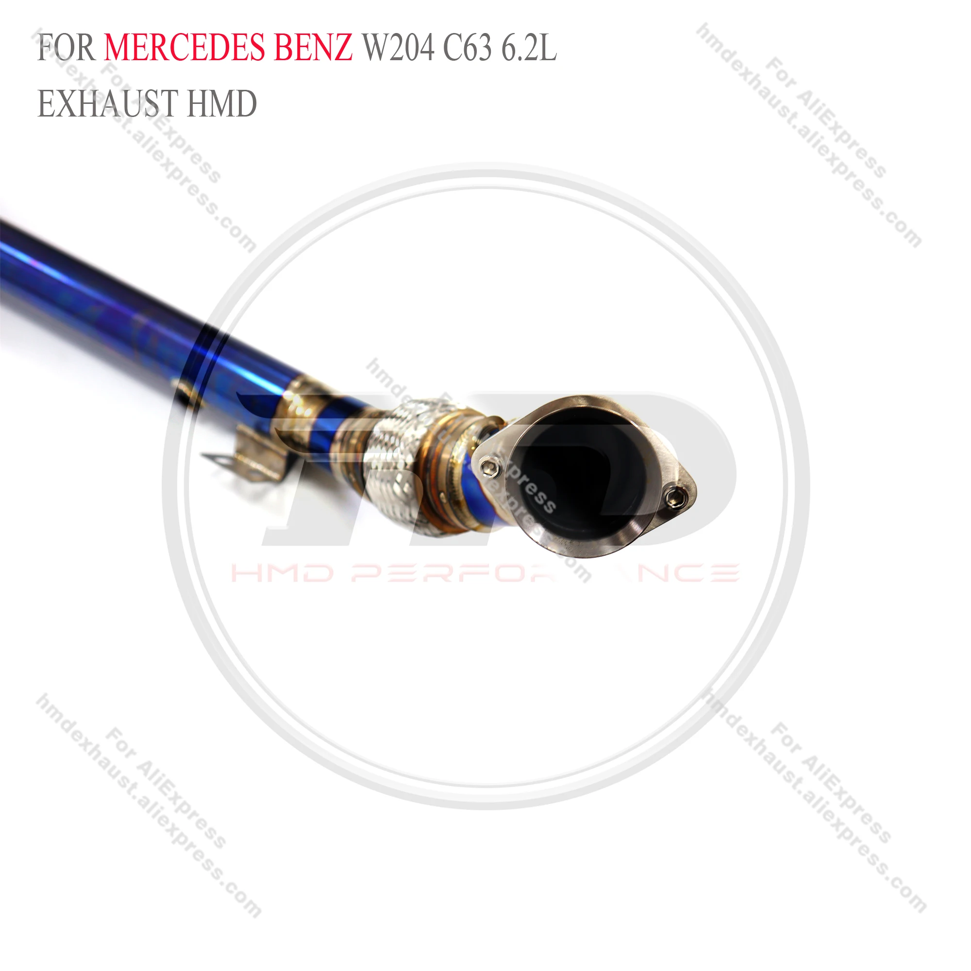 Титановая выхлопная система HMD водосточная труба для Mercedes Benz W204 C63 6.2L 2011-2015