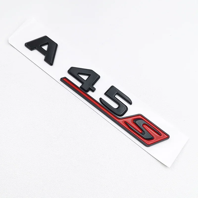 3D ABS черный A45S логотип Turbo 4matic значок Автомобильная задняя звезда наклейка