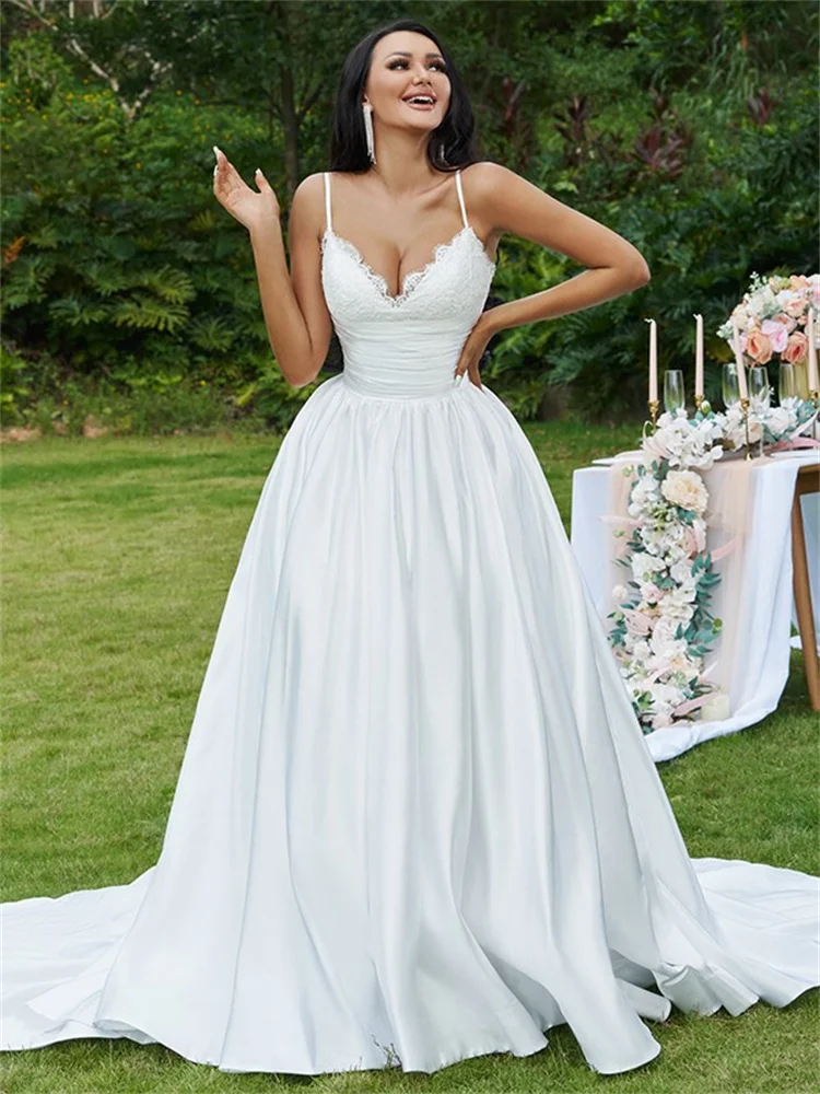 

Engagement Sheath / Column Wedding Dresses Court Train Formal Sleeveless Sweetheart Organza With Embroidery 2023 Bridal Gowns