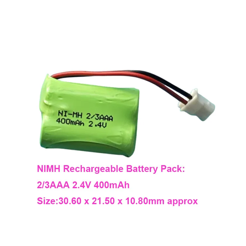 Фото Ni-MH 2,4 В 2/3AAA 400 мАч аккумулятор для беспроводного телефона VTech VT2032 VT2032RD VT2032WT BY1149 VT2032CL №3
