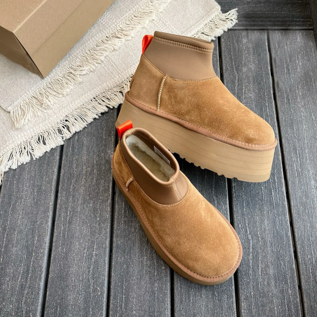 Женские зимние сапоги из овечьей шерсти