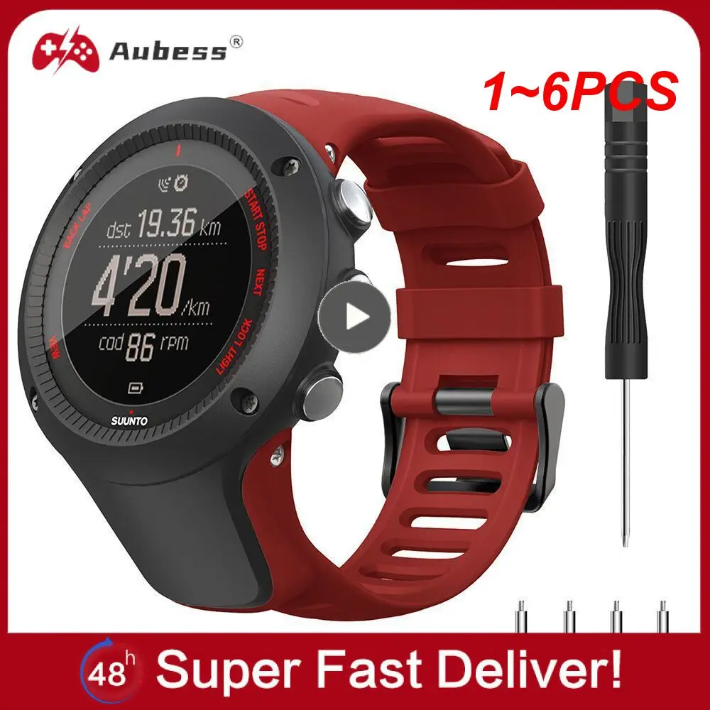 

Ремешок силиконовый для Suunto Ambit 1/Ambit 2 2R 2S/Ambit 3, 1-6 шт.