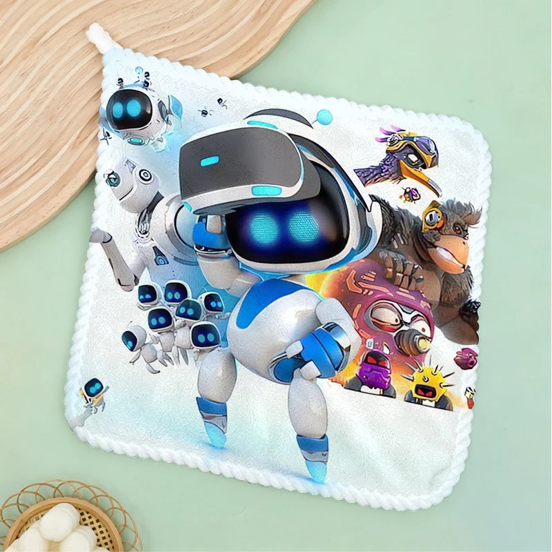 Фото Маленькие полотенца Astrobotes для кухни и ванной комнаты, мягкие, быстросохнущие, впитывающие, для уборки, для дома, для сауны, махровые полотенца, подарки на день рождения №1