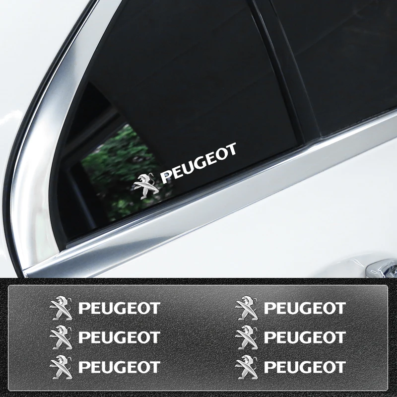 Наклейки на боковое стекло автомобиля, наклейки «сделай сам», аксессуары для Peugeot 107 206 207 208 301 306 307 308 406 407 408 508 607 2008 5008