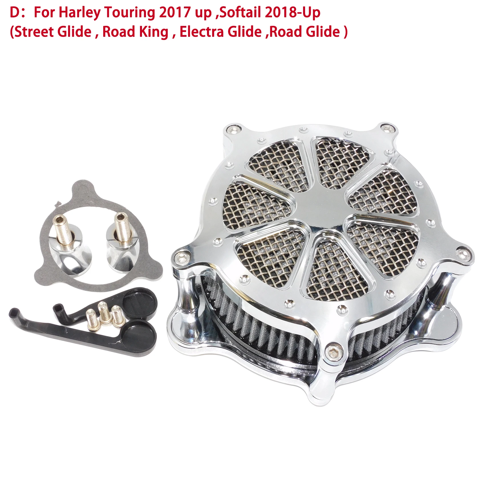

Воздушный фильтр для мотоцикла, хромированная система воздушного фильтра для Harley Touring Road Street Glide Dyna Softail Fat Boy Sportster XL883 Iron