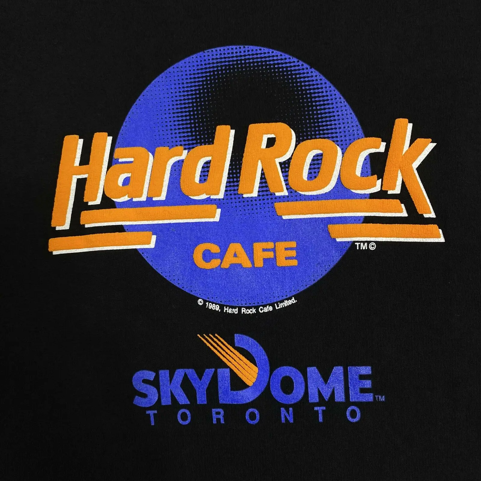 

Vintage Hard Rock man shirt Cafe Skydome Toronto Souvenir T Shirt Small Black