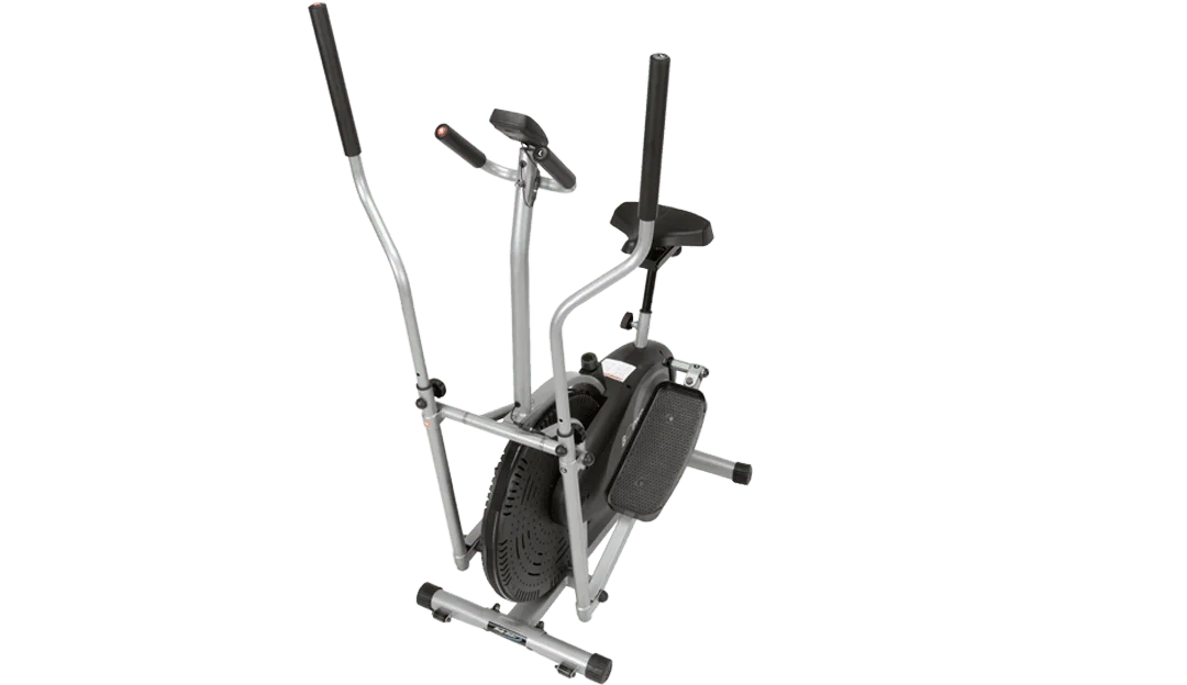 

2 in1 Elliptical Trainer Stationary Exercise Bike LCD Display, Stride Length 12.5 Inches, Max Weight 250 Lbs.