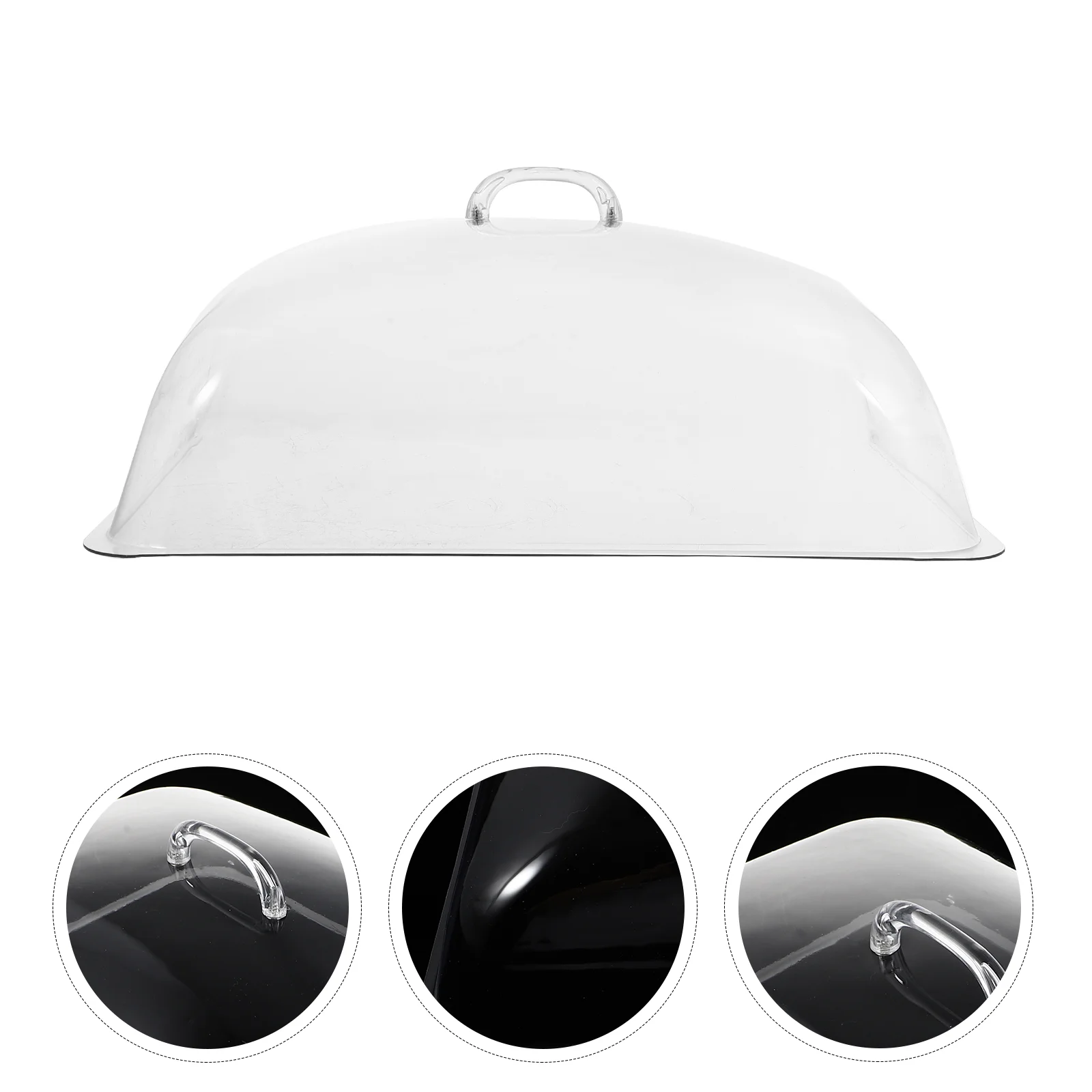 

Coverdome Dish Cake Plate Lid Protector Microwave Screen Tent Display Umbrella Splatter Clear Cheese Holding Cloche Dessert