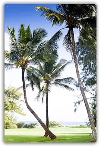 Персонализированный Металлический Знак Пальма на поле для гольфа гавайской