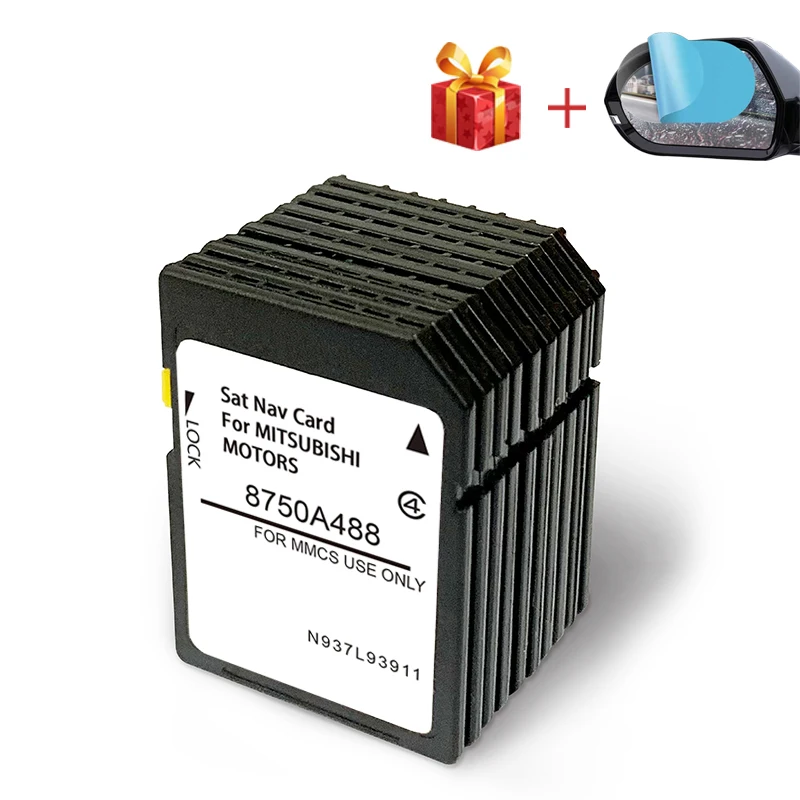 

2021 New Mapps Version Navigation MMCS SD GPS Card Europe UK For Mitsubishi L200 series 5 Pajero Sport Shogun Anti Fog Sticker