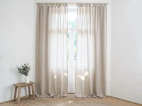 high quality natural linen semi blackout curtains orginal hemp curtain for living room bedroom cafe kitchen short window drapes