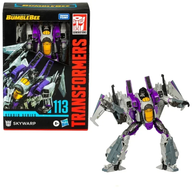 Фото Новые классические игрушки Hasbro Transformers Studio Series SS-113 Skywarp, аниме-модель, фигурки героев, игрушка-робот, коллекционные подарки для хобби №4