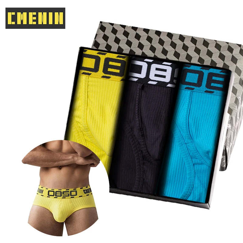 

3Pcs Breathable Jockstrap Underwear Man Brief 2022 New Cotton Slip Gay Sexy Men's Panties Briefs Men Underpants Homme Men Bikini