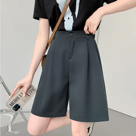 Разборчивые летние шорты женские повседневные свободные брюки до колена с эластичной резинкой на талии женские