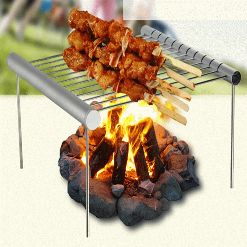 

Portable Stainless Steel BBQ Grill Folding BBQ Grill Mini Pocket BBQ Grill Barbecue Accessories For Home Park Use