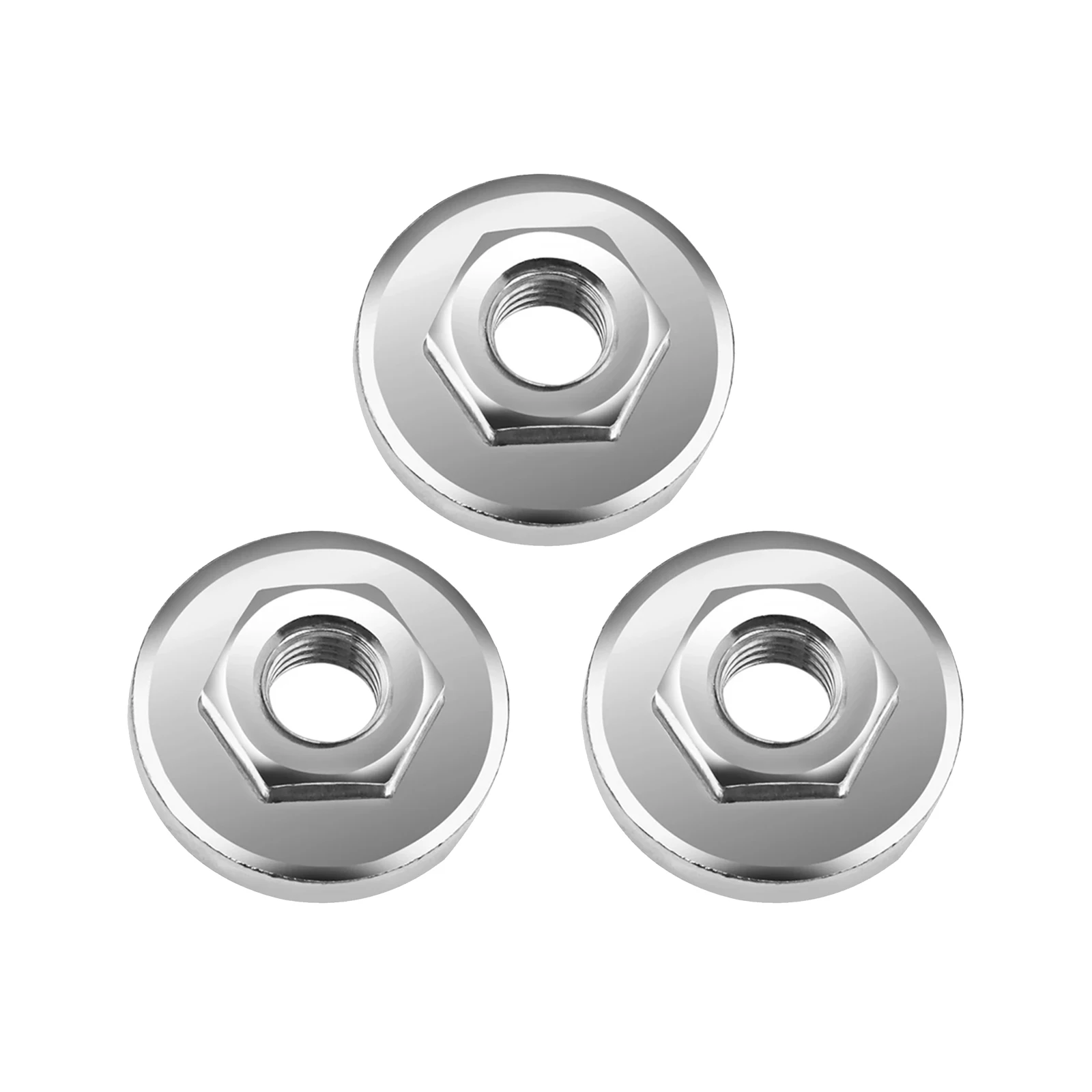 

3Pcs Angle Grinder Locking Nuts M10 Thread Hex Flange Chuck Locking Plate Quick Clamp Replacement Parts For Power Tool Parts