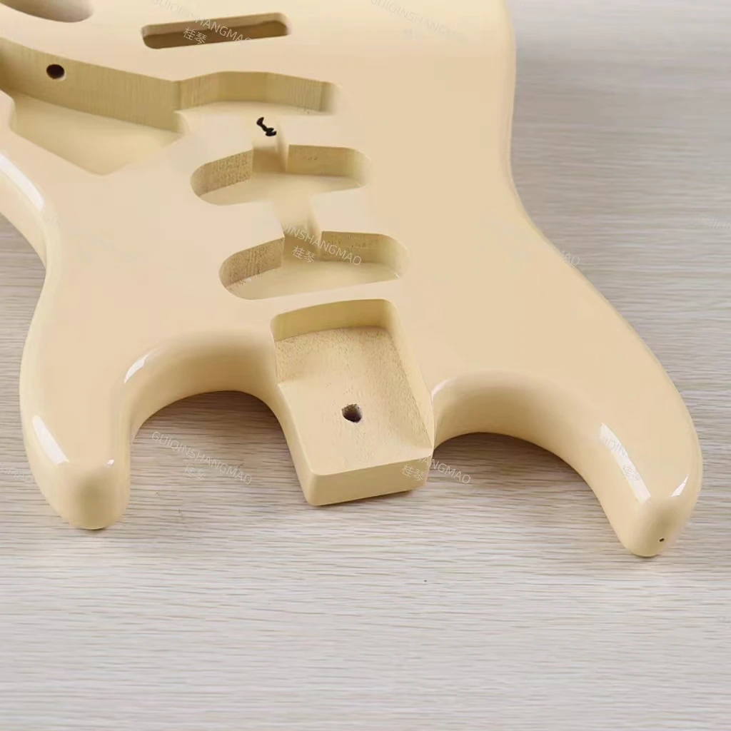 Корпус электрогитары тройной кремовый желтый высокое качество