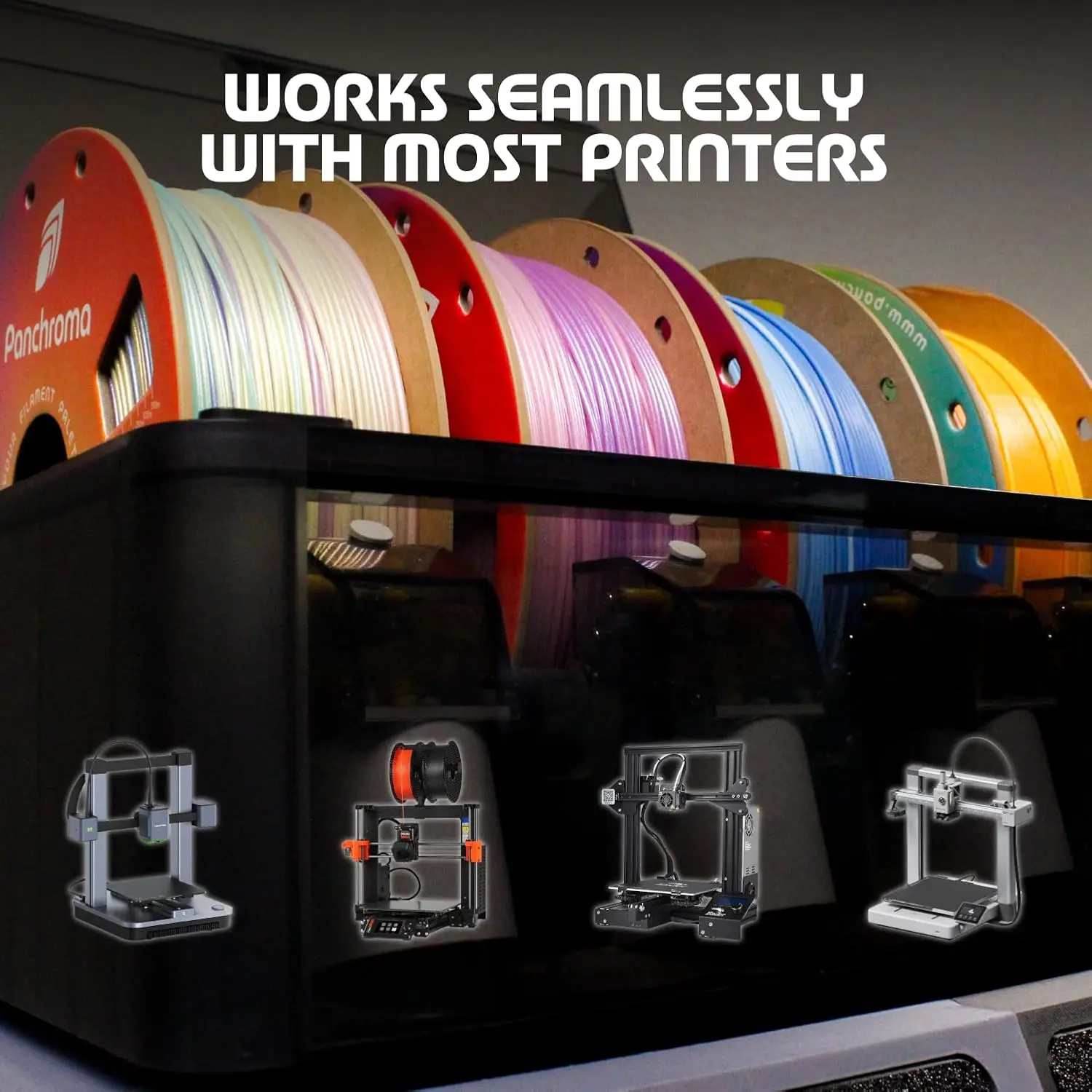 Polymaker Panchroma ™   Филамент Galaxy Gradient PLA 1.75 мм 1 кг с эффектом сияния и смены цвета для 3D-принтеров FDM AMS (art.: 3920db1246bc6) - 3920db1246bc6