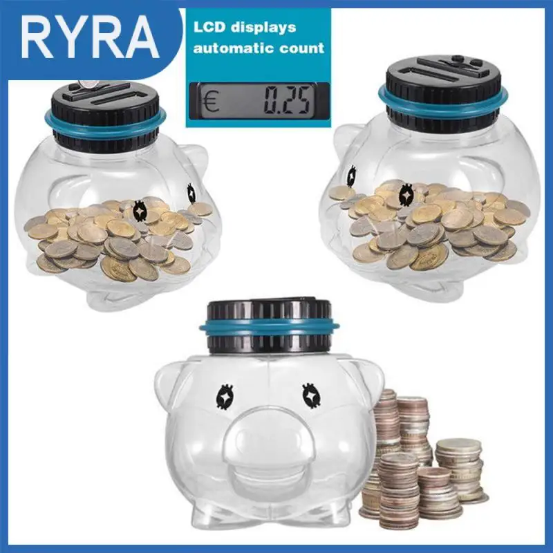 

Электронная цифровая ЖК-проекция, Умная Электронная Копилка с подсчетом USD GBP, банка для хранения монет в евро