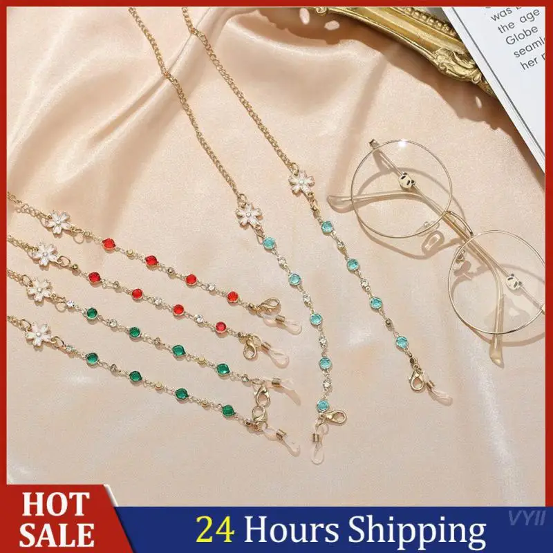 

Glasses Chain Hanging Neck Mask Anti-lost Rope Dual-use Lightweight Colored Gemstone Chain Children's Mask Hanging Belt