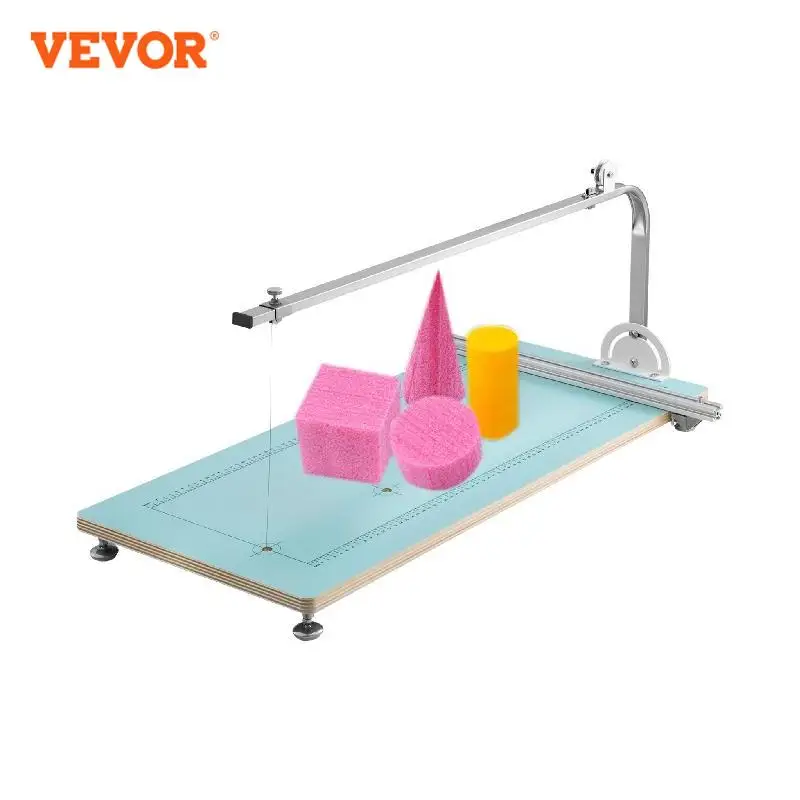 

VEVOR Foam Cutter Machine 30.7x13x9.8 Inch Adjustable Angle Controllable Temperature Table Fire MDF + Alloy for Carving Modeling