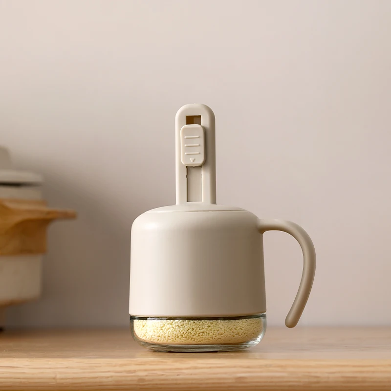 Экологичная Стеклянная Бутылка Для Приправ С Крышкой И Выдвижной Ложкой