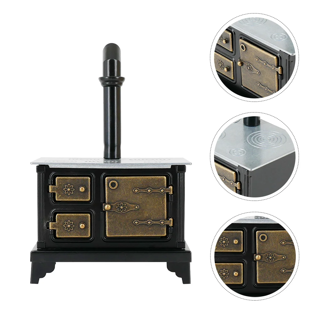 

Stove Miniature Minifurniture Cooking Kitchen Cooktop House Bench Prop Cook Small Model Accessoriesdollutensils Decoration Tiny
