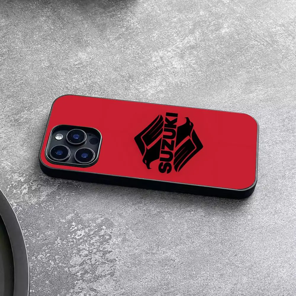Фото Чехол для телефона SUZUKIes MOTOR L-LOGO для iPhone 17 Air 16 15 14 Plus 13 12 11 Pro Max, двухцветный, из твердого поликарбоната, модный защитный чехол №4