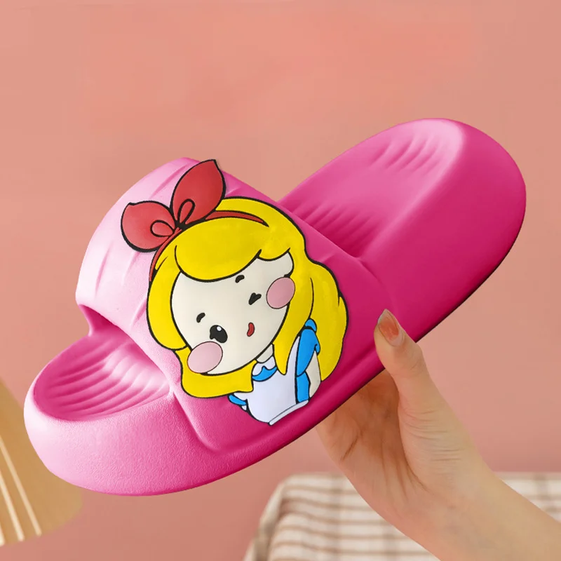 Women's Sandals Platform Non-slip Bathroom Shoes Fashion Outdoor Female Slippers Summer Sticker Thick Sole Soft Men Beach Shoes