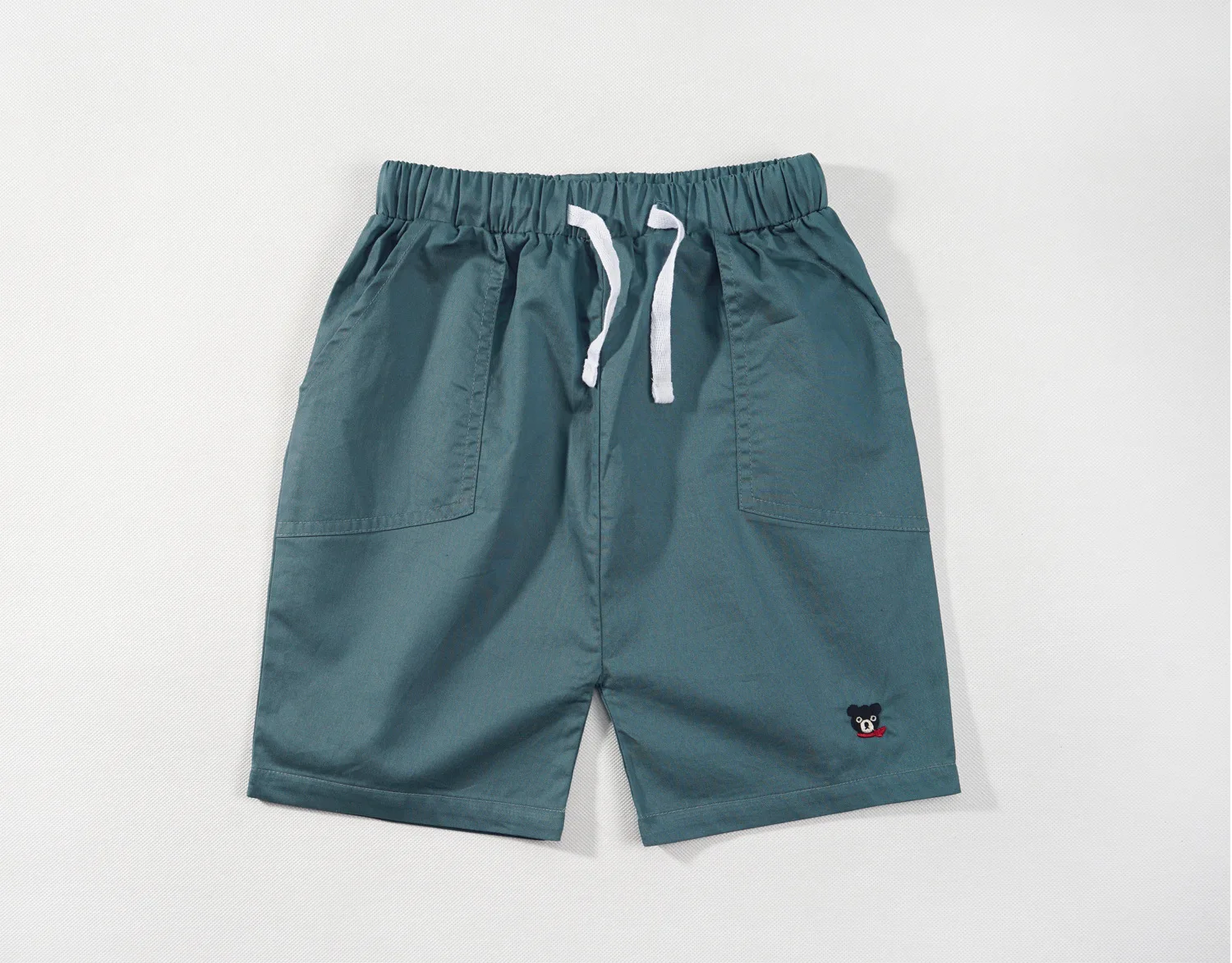 

2022 New Summer Children's Basic Cotton Embroidered Shorts