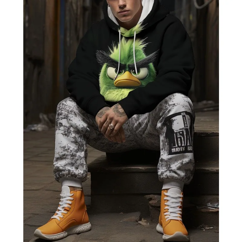 толстовки для мужчинМужская толстовка с капюшоном львом драконом тигром и