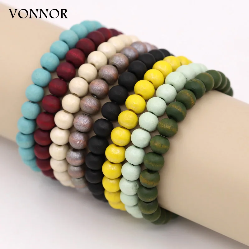 

Разноцветные стильные ювелирные изделия для мужчин и женщин, эластичные браслеты, аксессуары для запястья