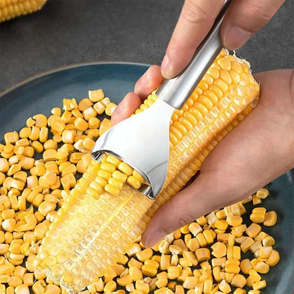 

Stainless Steel Corn Thresher Stripper Peeler Grater Accessories Corn Peeler Cutter Kitchen Gadgets Vegetable Kerneler Frui P1Z5