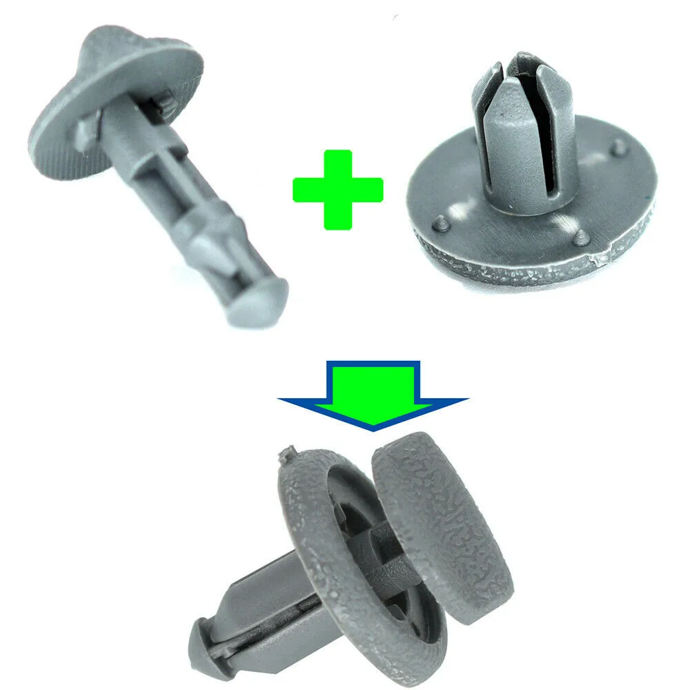 

Pair Rear Parcel Shelf Clips Plastic Rear Retaining 2PCS Accessory Boot