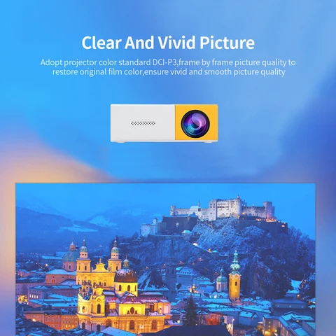 Мини-проектор HD 1080P 400 люмен