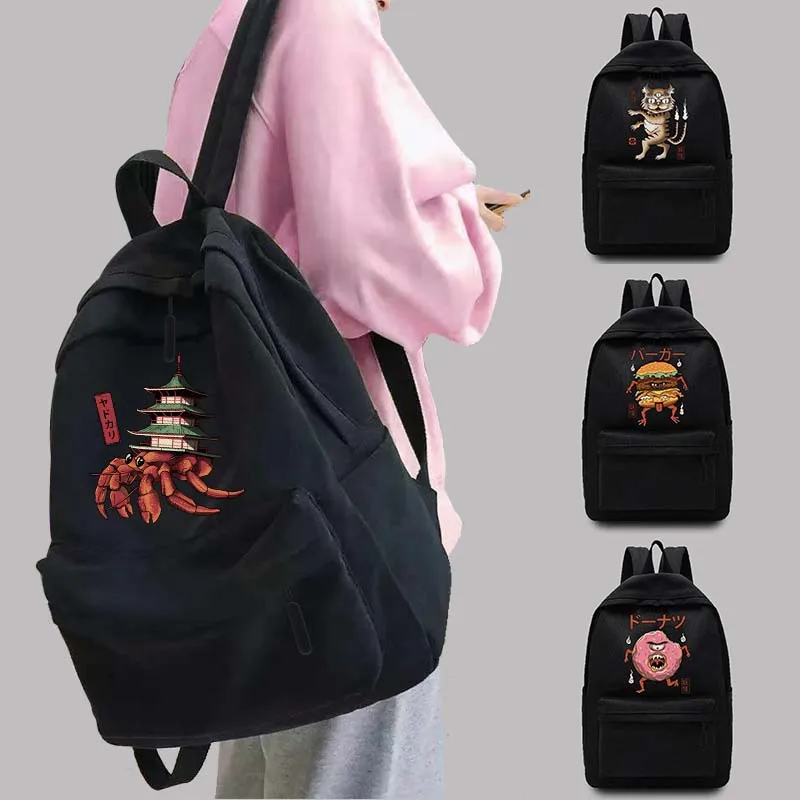 

Unisex Women's Backpack College School Bag Cute Monster Theme Harajuku Teen Travel Backpack Backpack Laptop Bag Sports Backpacks