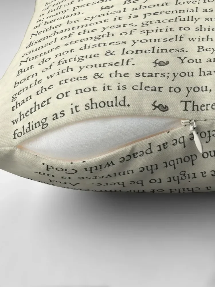 Оригинальный постер Desiderata от Max Ehrmann декоративная подушка наволочка предметы