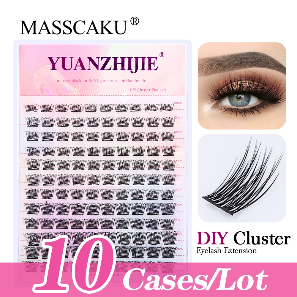 

10pcs/lot DIY Individual Lash Clusters Handmade Segmented Feather Fan False Eyelashes for that Authentic Extension look.