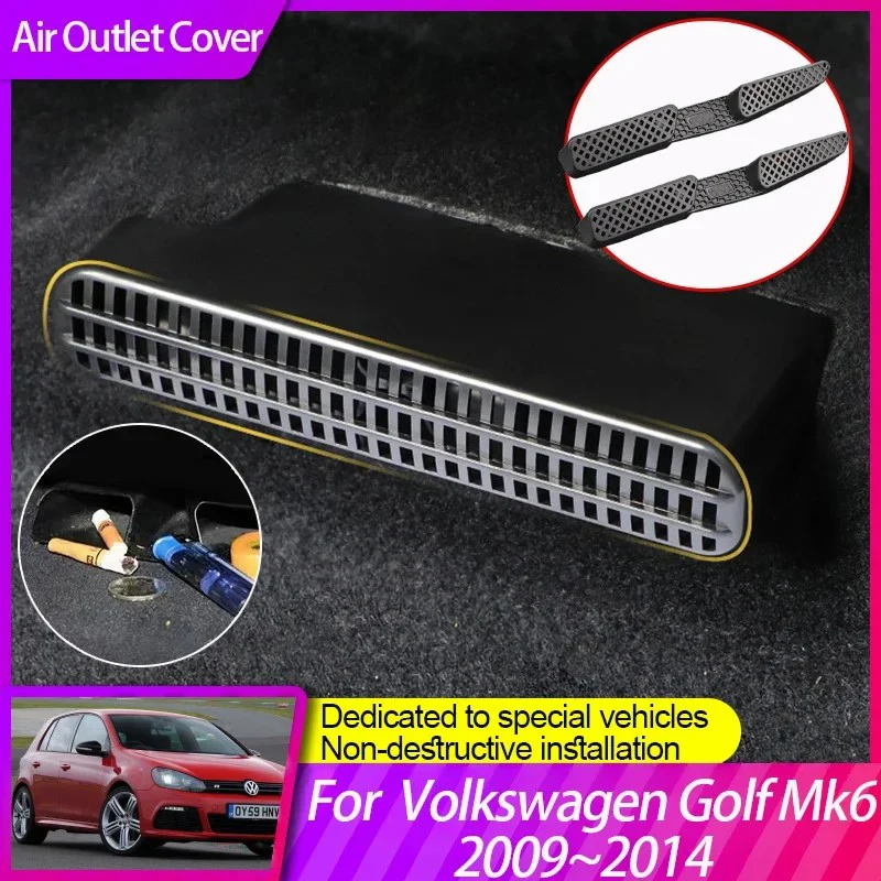 2 шт. крышка для выпускного отверстия автомобиля Volkswagen VW Golf 6 Mk6 2009 ~ 2014