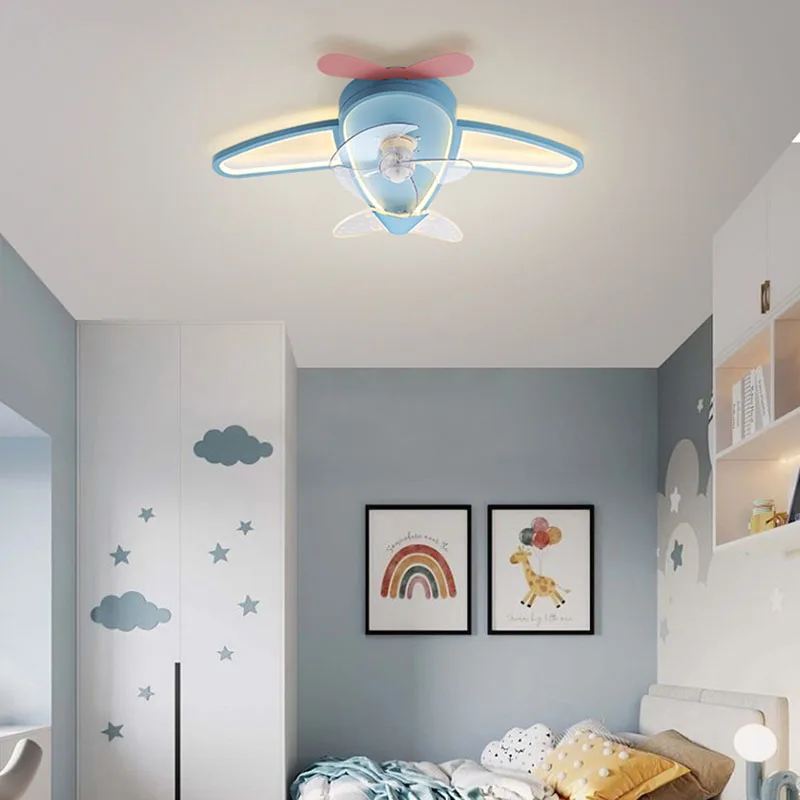Детская комната лампа спальня Интеллектуальный встроенный вентилятор
