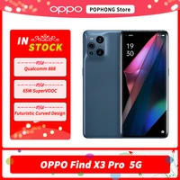 Original OPPO Find Pro Mobile Phone 6 7 inch Snapdragon 888 Octa Core 8GB 12GB RAM 256GB ROM 65W Super Flash Charge