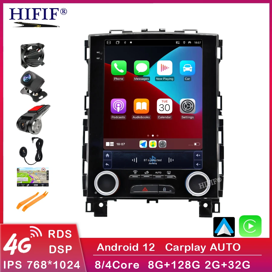 

For Renault Samsung SM6 Talisman Koleos Megane 4 2017-2019 Tesla Style Android 4G Wireless Carplay DSP Car Radio