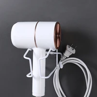 hair dryer holder wall mounted self adhesive punch free hairdryer storage rack bathroom organizer anti rust