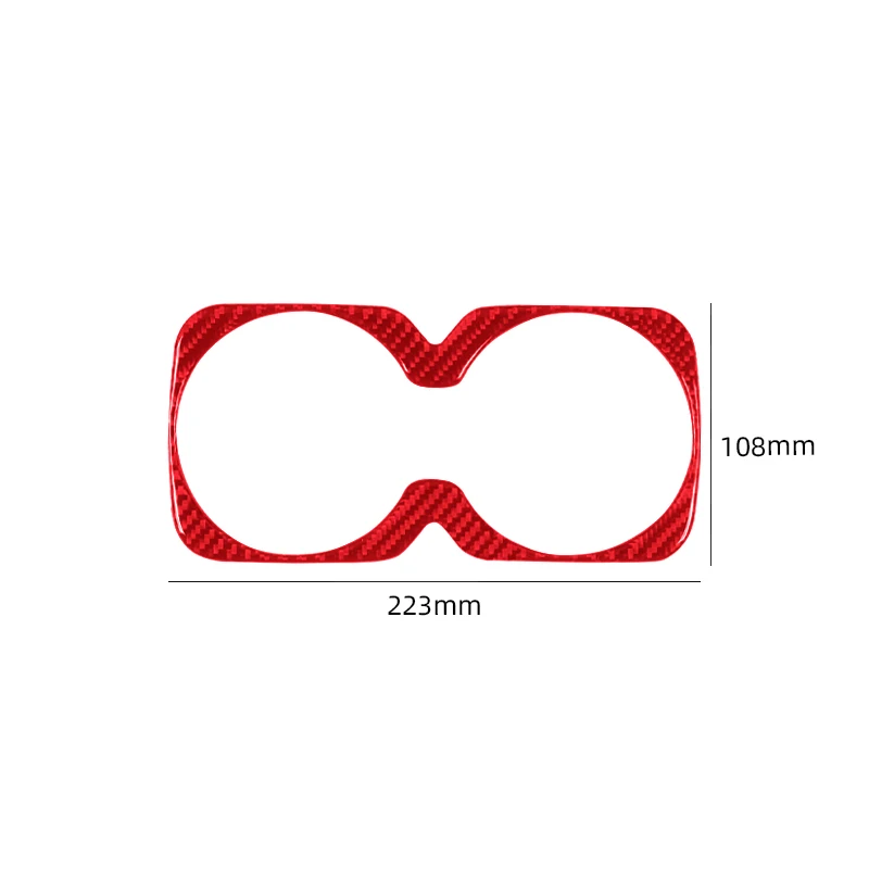 

Задний держатель для чашки с водой, рамка, декоративная накладка, наклейка из углеродного волокна, автомобильные аксессуары для Colorado для GMC CANYON 2015-2023