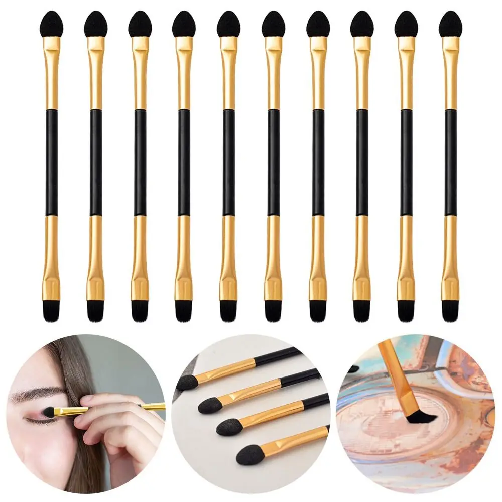 

10PCS New Fashion Lip Eyebrow Makeup Tool Sponge Stick Eyeshadow Brush Eyeliner Applicator Double-head