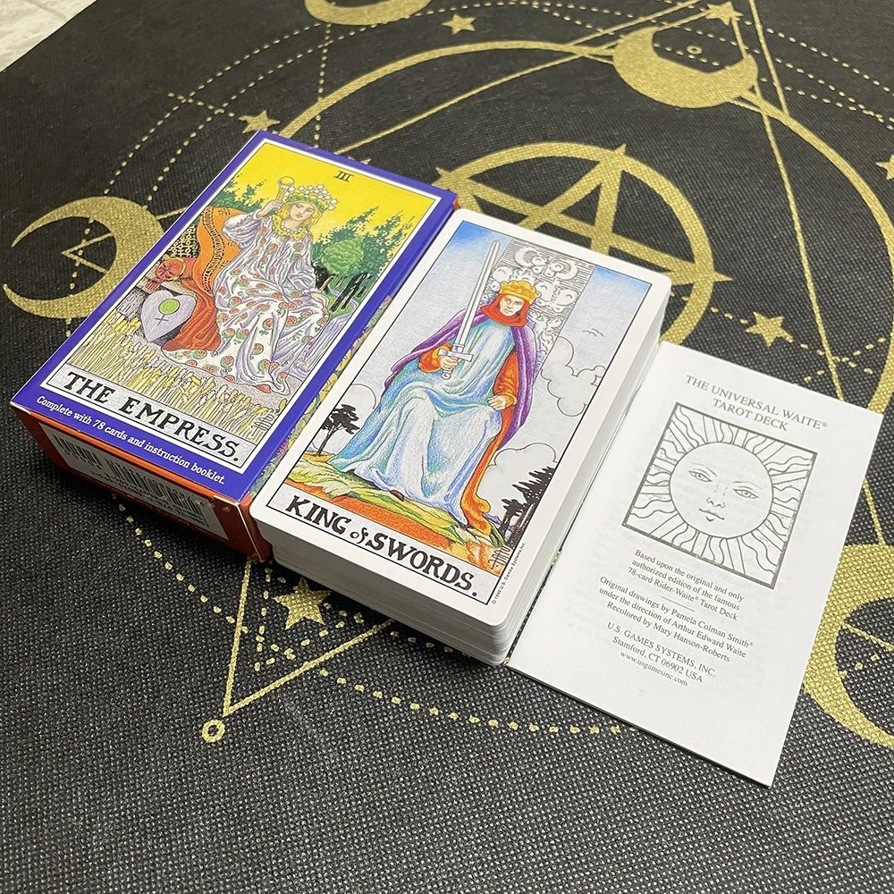 

259g High Quality Tarot 12x7cm Astrologie Fate Cards Game Board Deck English Version Runes Divination Mysterious Trading