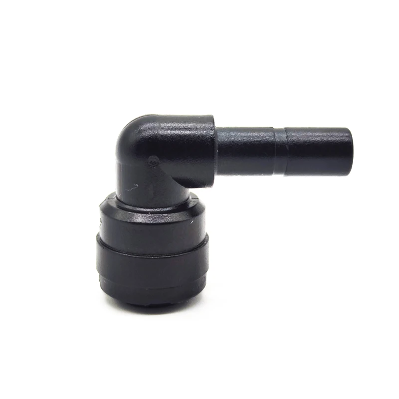 

50 Pcs L Shape Plug Elbow Connector Water System Fitting 1/4 Tube OD For 6.35MM Pipe Water System Misting System